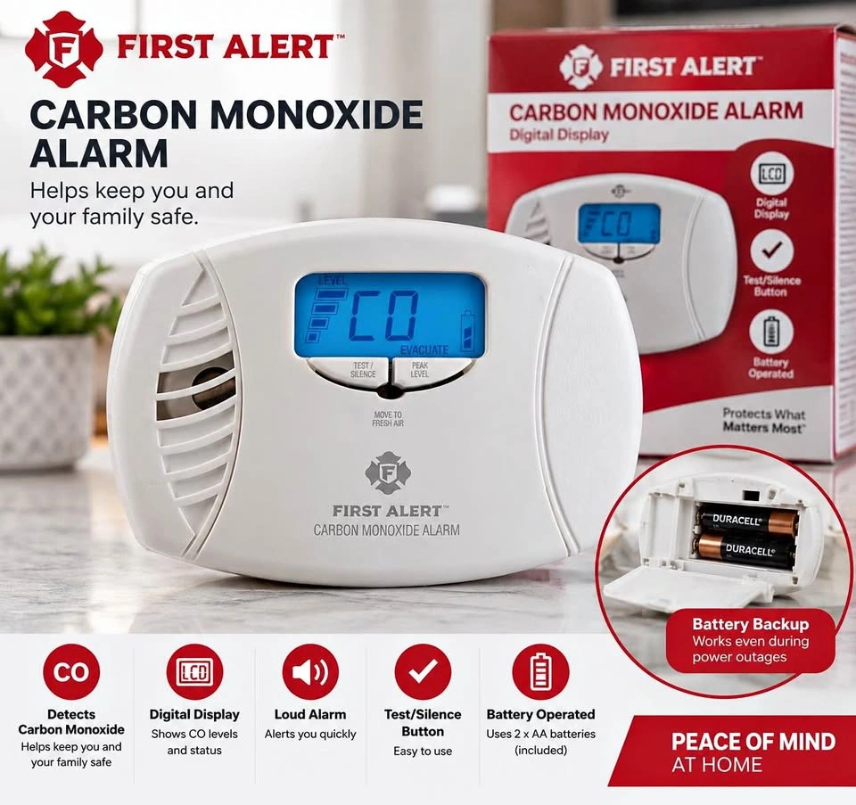 Brand New First Alert Carbon Monoxide Alarm – Digital Display