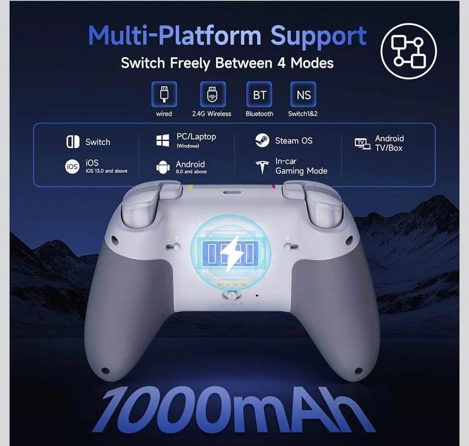 Brand New EasySMX X05 Pro Wireless Gaming Controller – White - photo 2