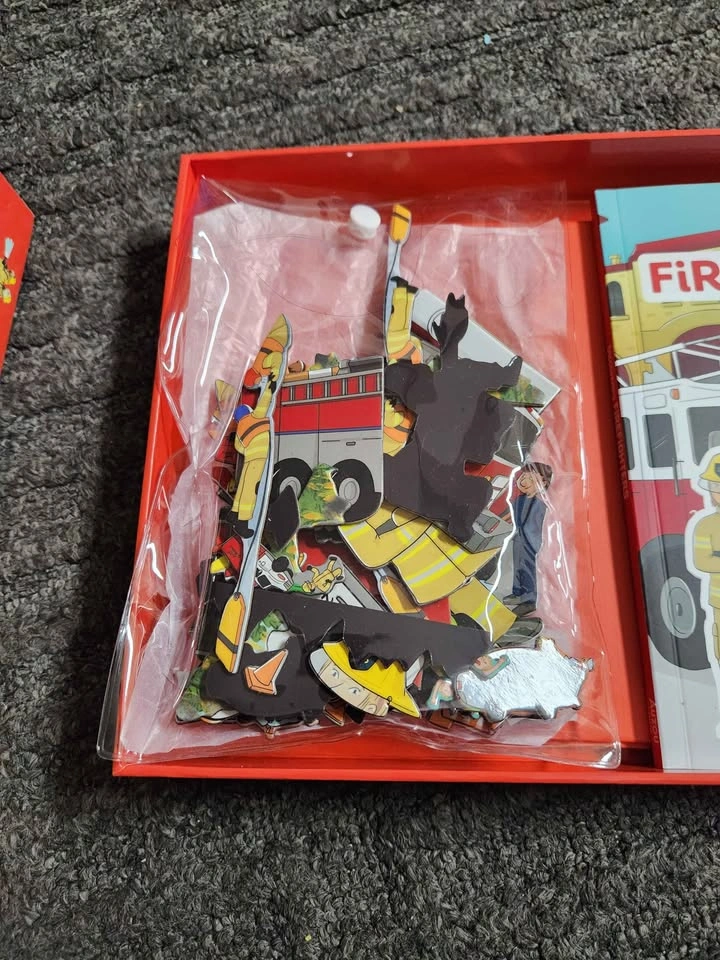 Firefighter magnetic game board kid's toys - photo 3