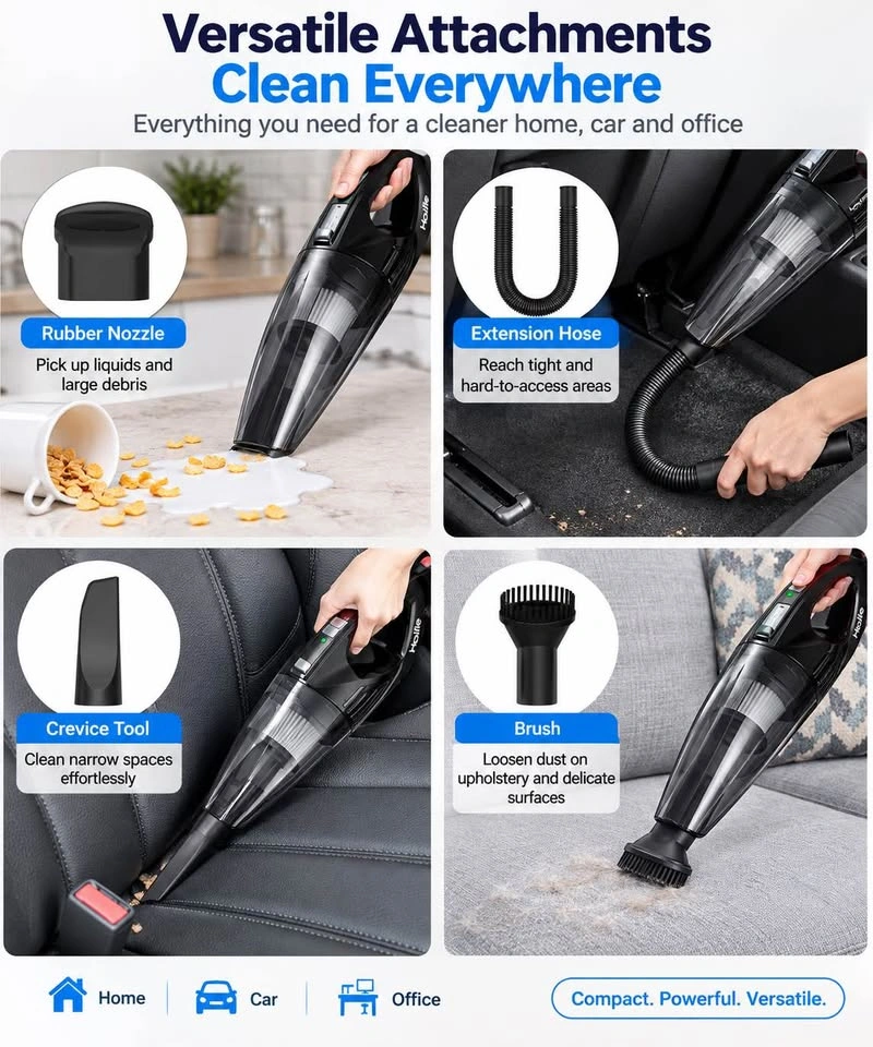 Brand New Holife Cordless Handheld Vacuum – Wet & Dry + Accessor - photo 2