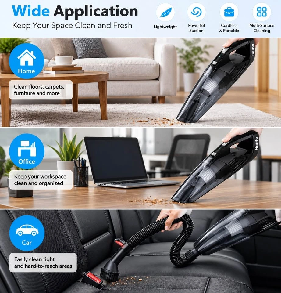 Brand New Holife Cordless Handheld Vacuum – Wet & Dry + Accessor - photo 3