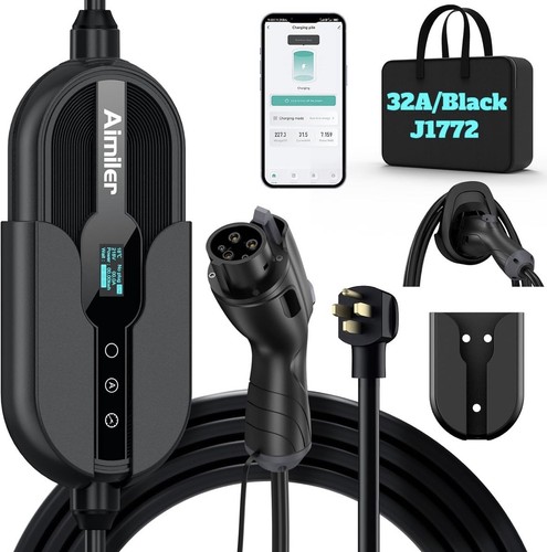 AIMILER Level 2 Electric Vehicle (EV) Charger, 32A, 25ft