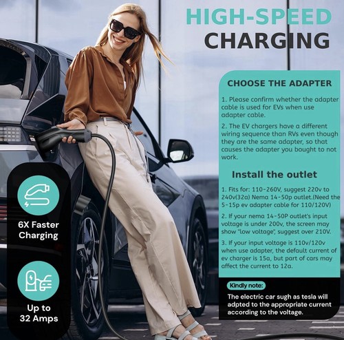 AIMILER Level 2 Electric Vehicle (EV) Charger, 32A, 25ft - photo 4