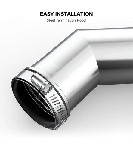CAMPLUX 3" Horizontal Stainless Steel Vent Pipe Kit - photo 3