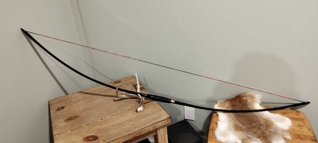 Fibreglass English longbow takedown