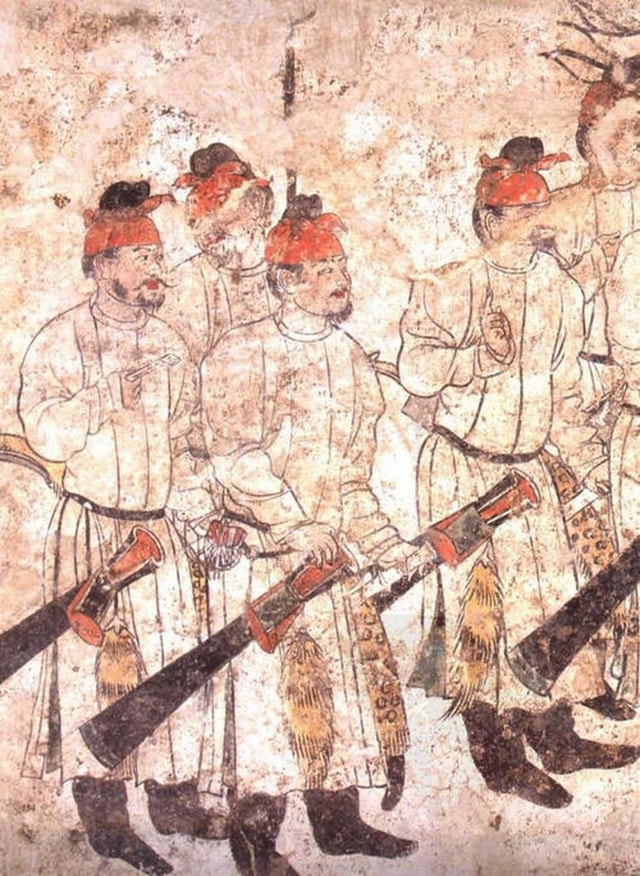 Traditional chinese bow and quiver