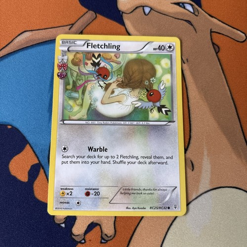 2016 Fletchling RC25/RC32 Common Generations Pokemon NM