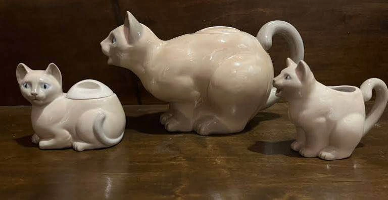 Vintage Ceramic Cat Teapot - photo 5