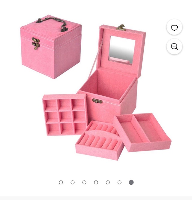 Velvet Tiered Jewelry Box - New