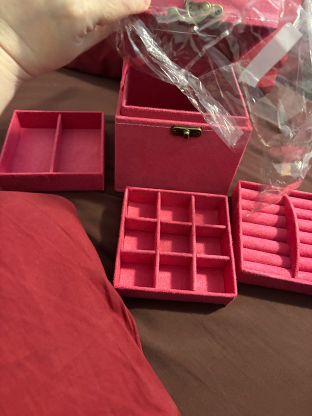 Velvet Tiered Jewelry Box - New - photo 5