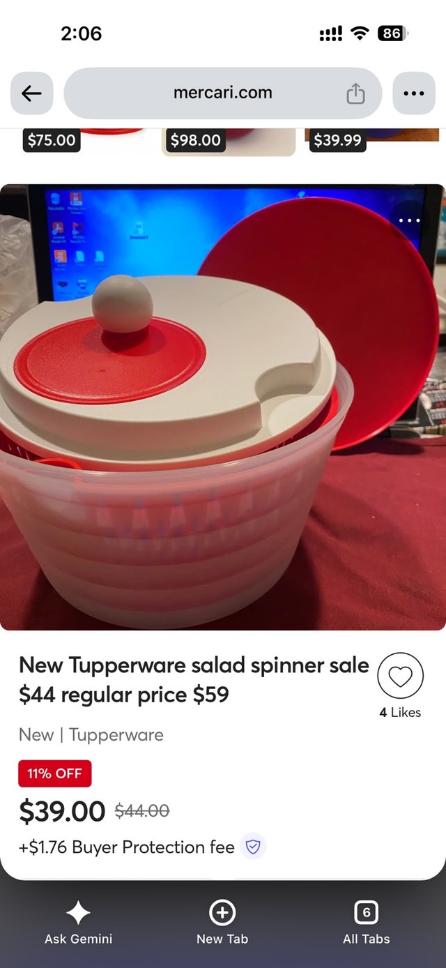 Tupperware Salad Spinner - photo 5