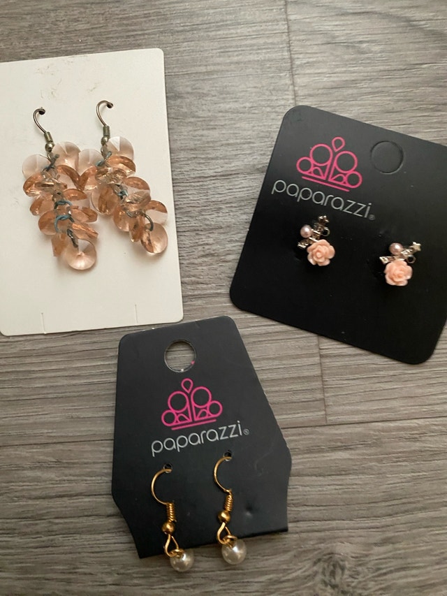 Earrings. New