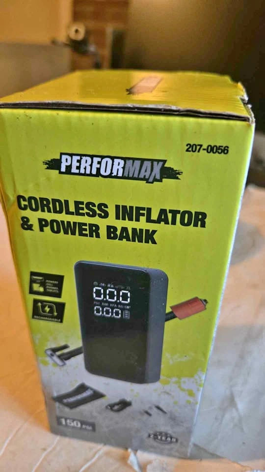 Cordless Inflator & Power Bank Performax 207-0056