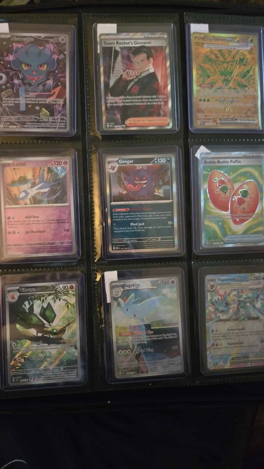 All my pokemon cards, 7 packs, 2 binders of holographic - photo 2