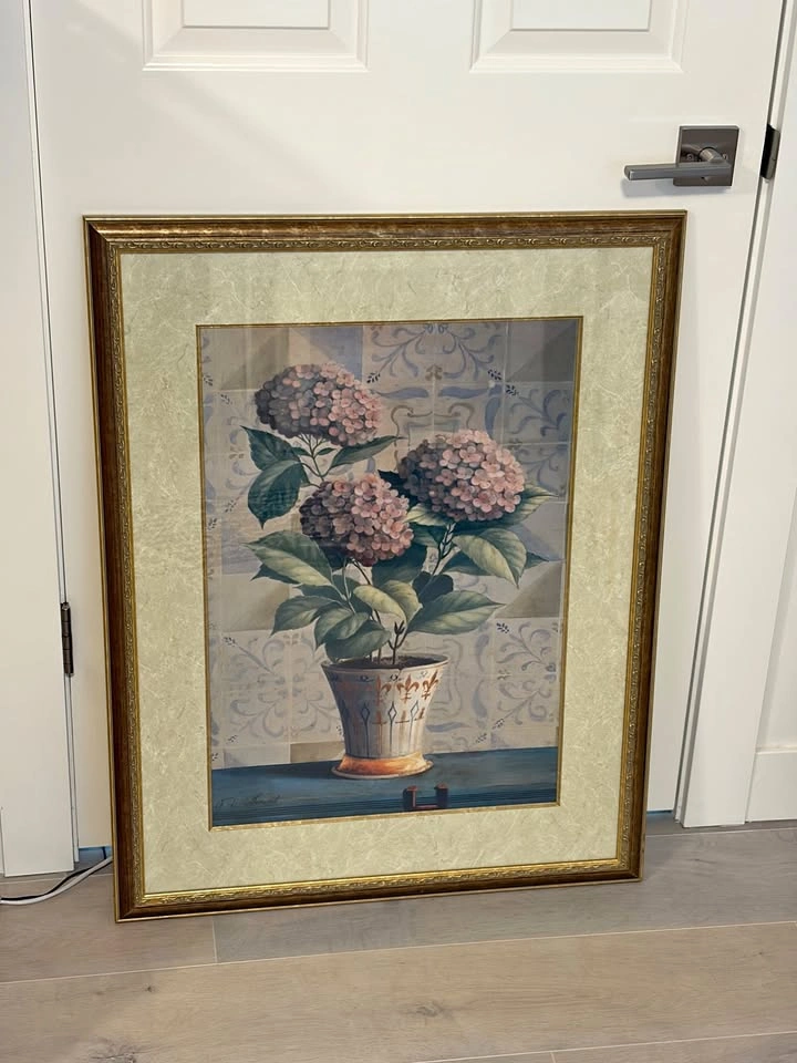 Beautiful Large Framed Floral Picture Wall Art