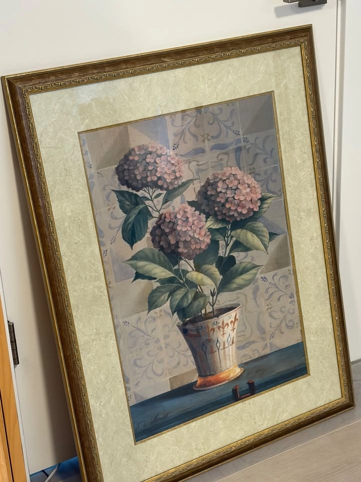 Beautiful Large Framed Floral Picture Wall Art - photo 3
