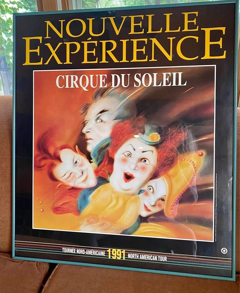 Vintage Cirque Du Soleil framed poster