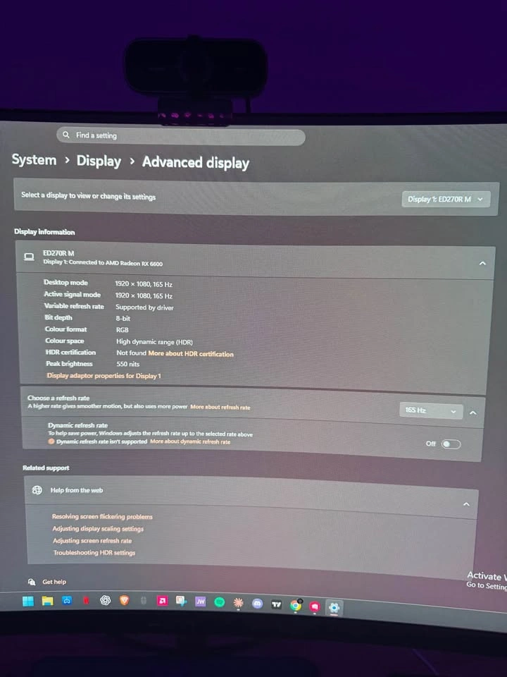 Acer Nitro Monitor | 1080p 165 Hz - photo 4