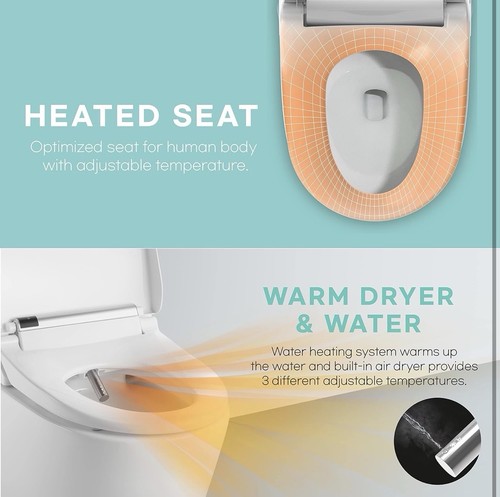 VOVO VB-4000SE Elongated Bidet Toilet Seat - photo 3