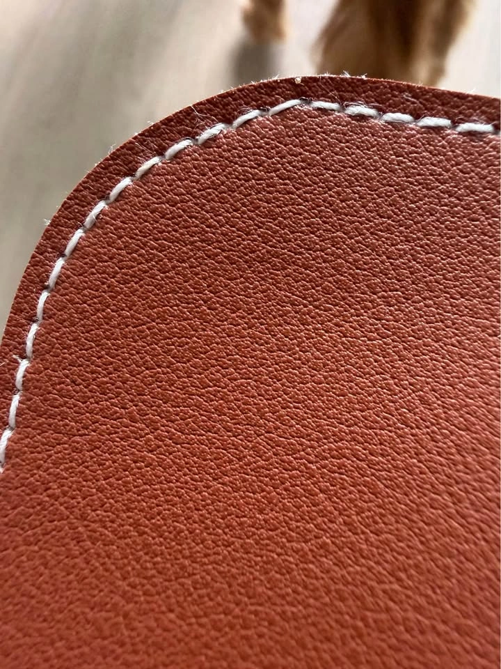 Brown Leather L Shaped Desk Runner Mat and Protector - photo 4