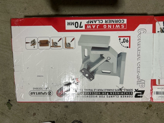 Spurtar 70mm Swing Jaw Corner Clamp