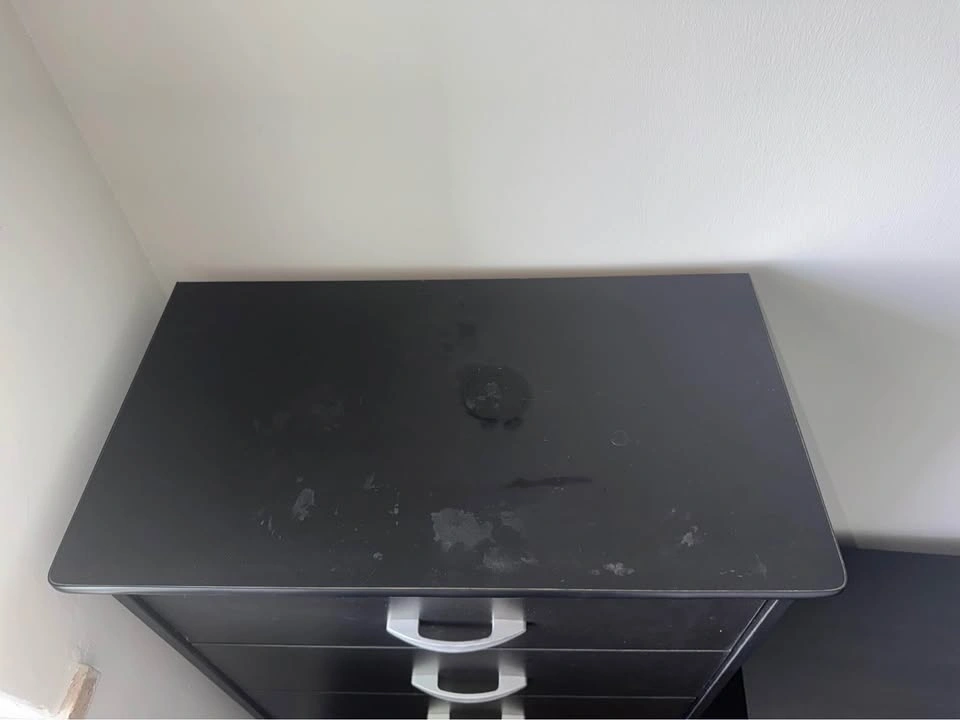 Black 5-Drawer Tall Dresser - photo 2