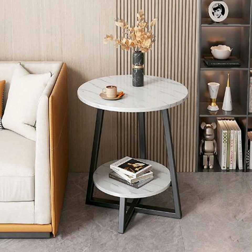 Round 2-Tier Side Table – End Table – NEW