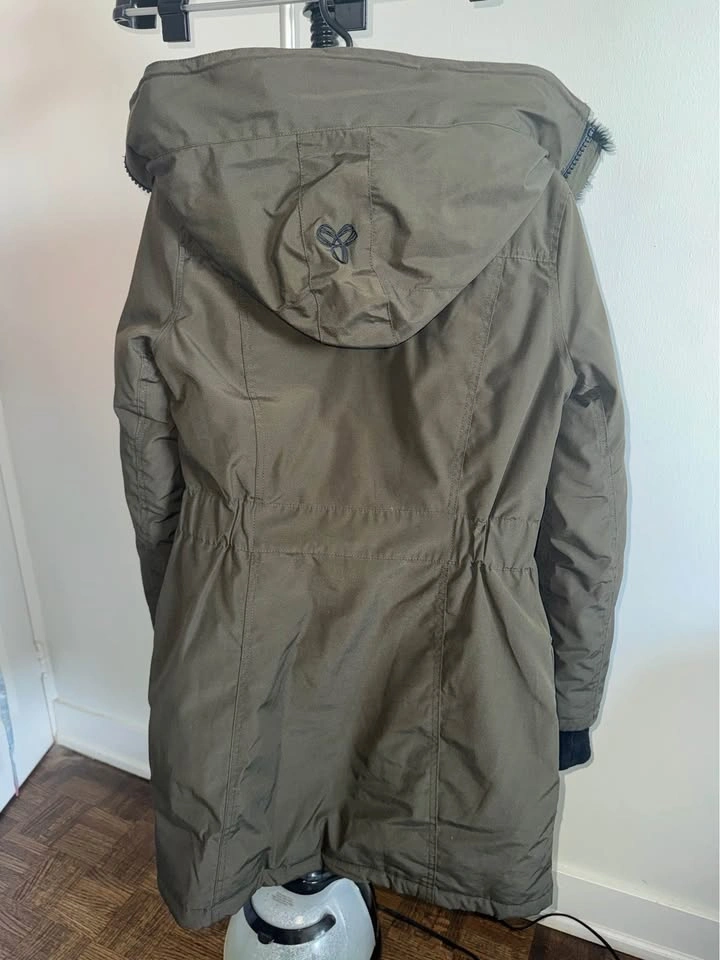 Women Olive Green Parka Winter Jacket TNA - photo 2