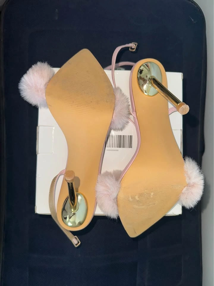 Fashion Nova Faux Fur Pink Pointed Toe Heels US 10 - photo 4