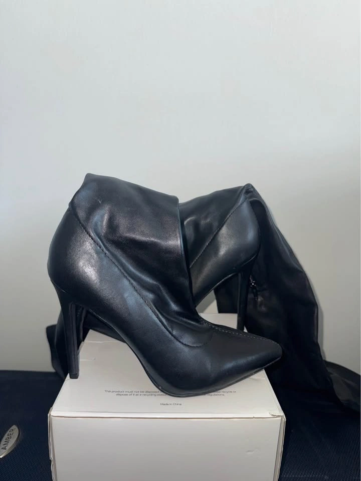 Black Over The Knee Stiletto Boots Fashion Nova US10 - photo 3