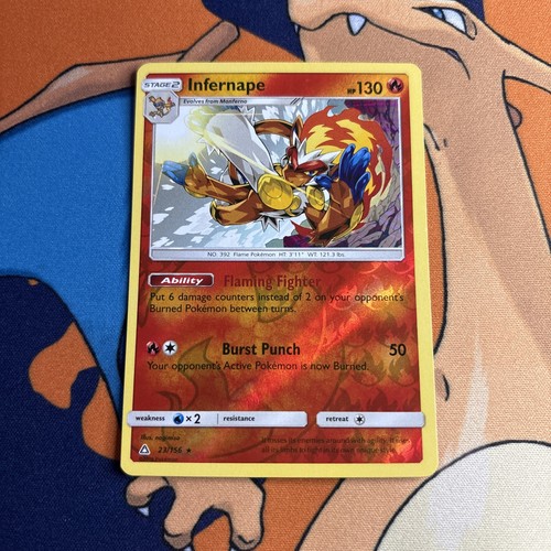 2018 Infernape 23/156 Sm-Ultra Prism Reverse Holo NM