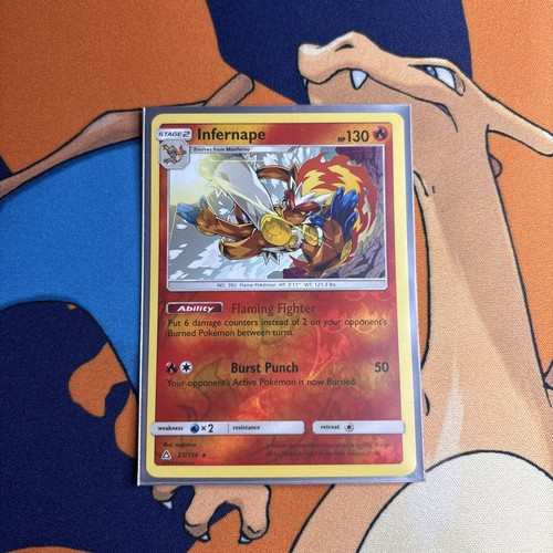 2018 Infernape 23/156 Sm-Ultra Prism Reverse Holo NM - photo 3