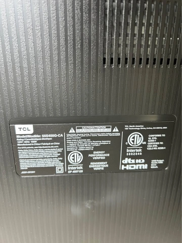 TCL 55 inch S-Class TV - photo 3