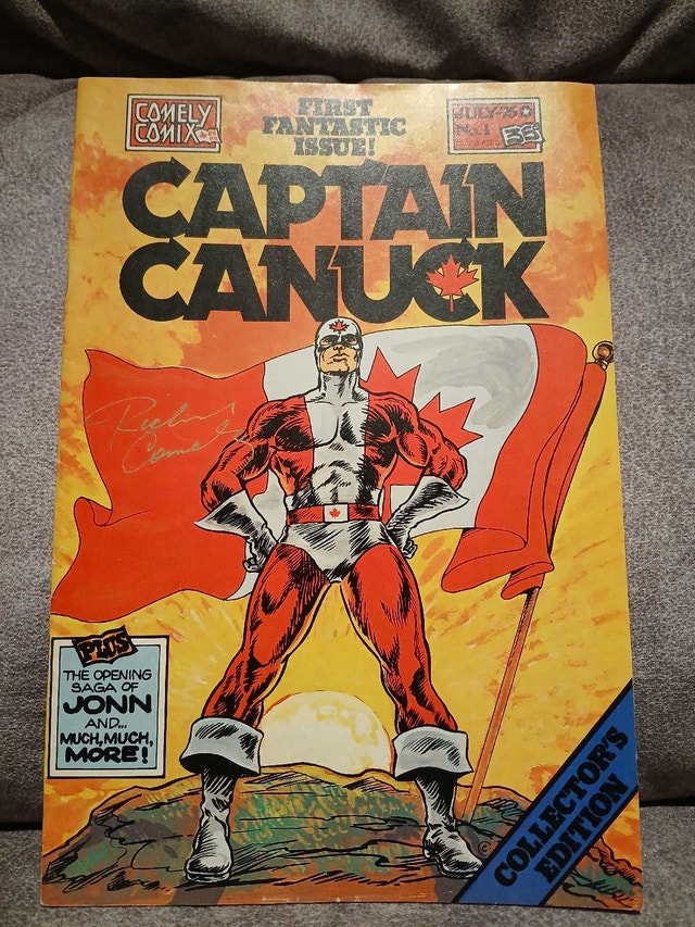 Signed Captain Canuck First Issue: Near Mint Condition