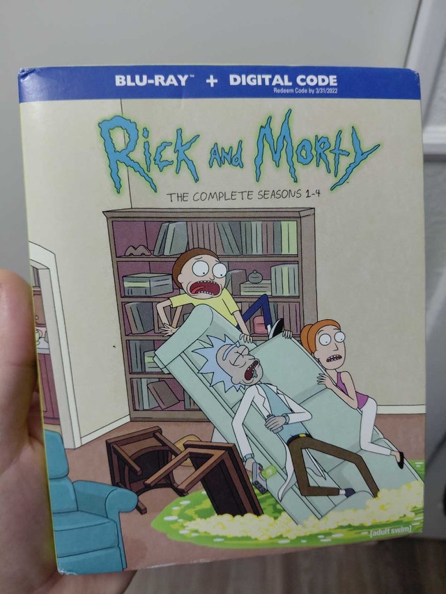 Rick & Morty Seasons 1-4 Blu Ray - New!