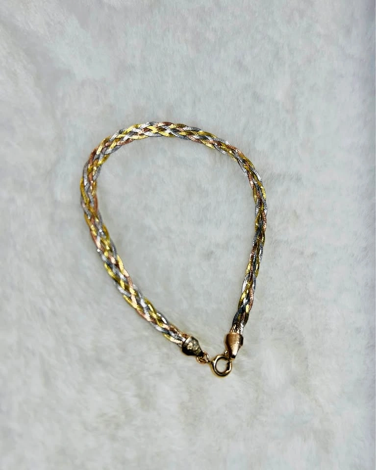 10k Gold Bracelet Tri-Color