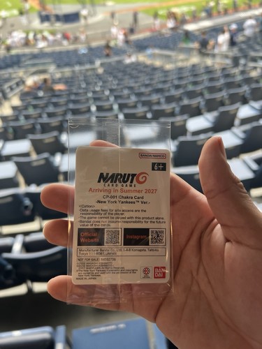 Naruto x New York Yankees 2026 TCG Promo Card SGA. IN HAND - photo 2