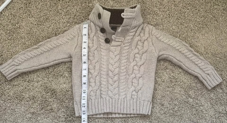 babyGap Cable Knit Shawl Collar Sweater - photo 4