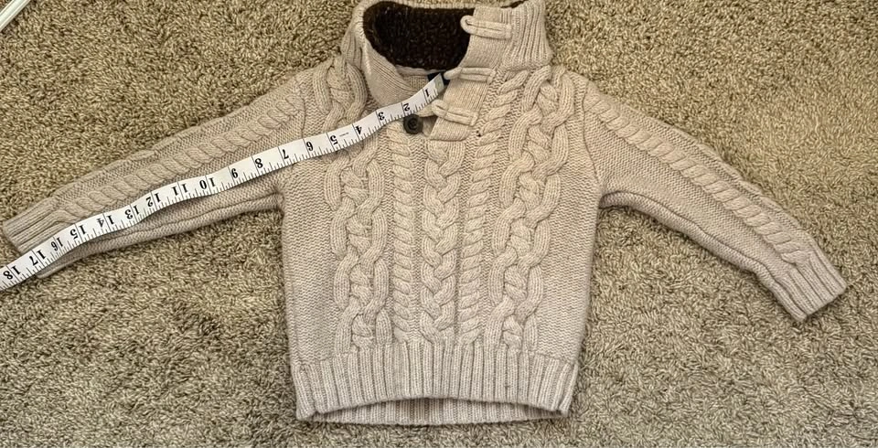 babyGap Cable Knit Shawl Collar Sweater - photo 5