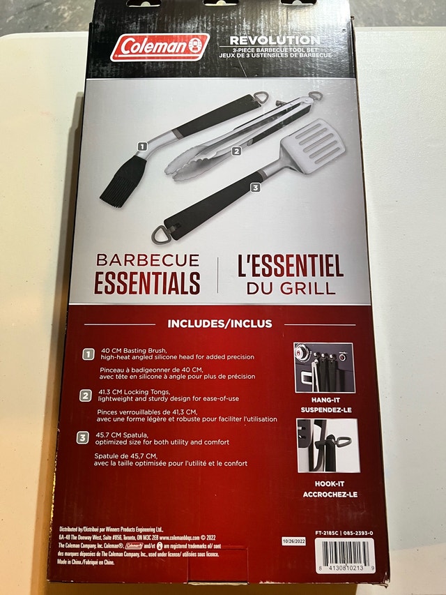 Coleman 3 piece barbecue tool set - photo 3