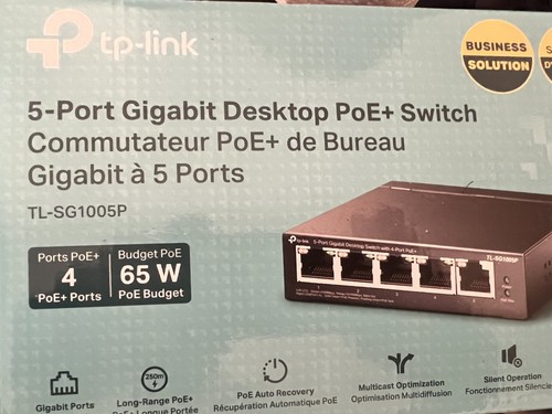 TP-LINK TL-SG1005P 5-Port Desktop Switch