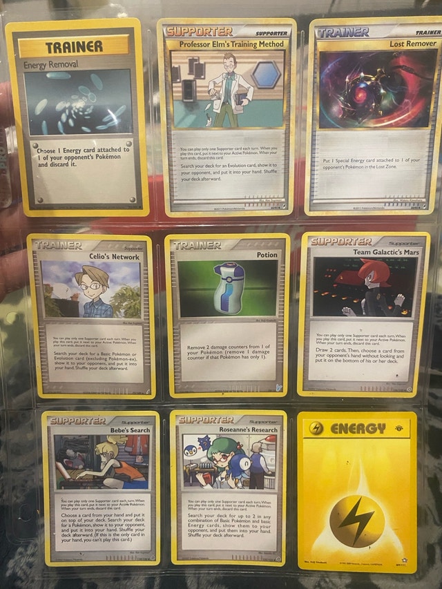 Vintage Pokémon 72 Trainer Cards