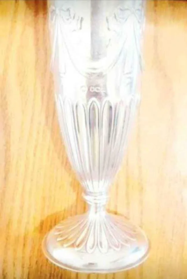 Antique Sterling Silver Rare Trumpet Vase image indicator(2)