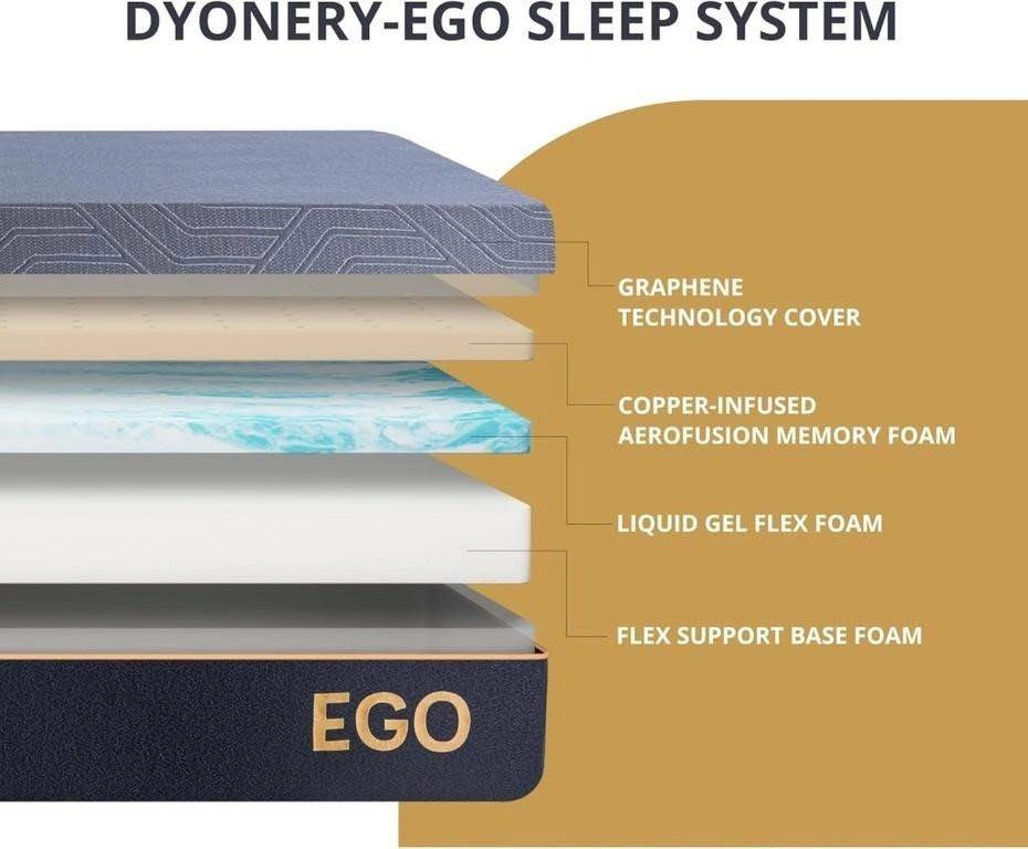 EGOHOME KING 14 inches MEMORY FOAM MATTRESS 76X80 - photo 3