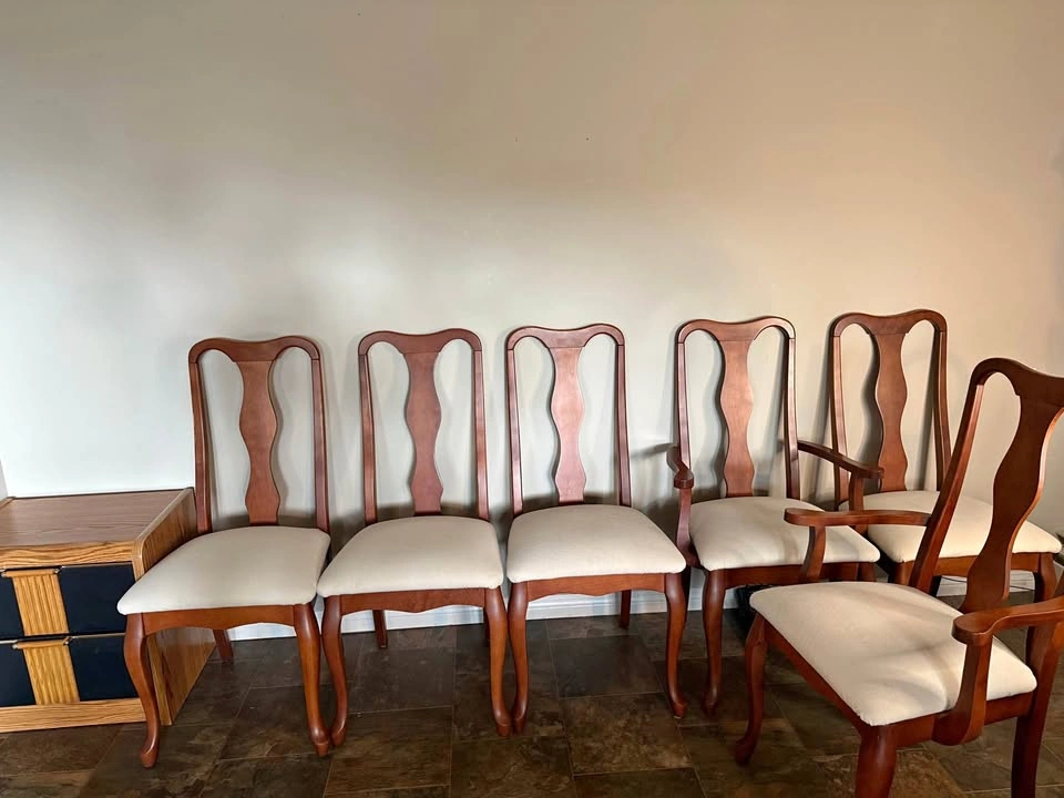 (Can deliver) MCM Set of 6 Bermex Dining Room Chairs
