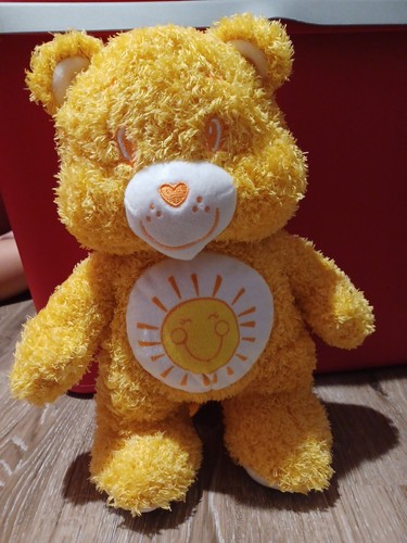 Yellow Care Bear Plush Backpack - photo 2