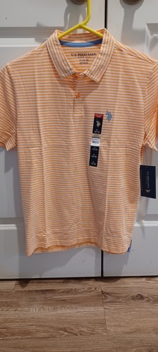 U.S Polo Boy Collar Shirt Short Sleeve Size 14-16 New With Tags
