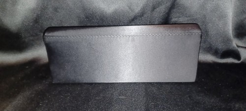 Ashro Black Satin Evening Clutch Bag NWT Rhinestone Crystal - photo 4