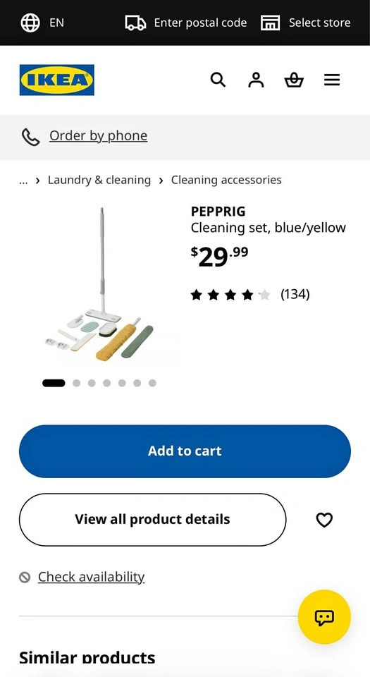IKEA Pepprig Cleaning Set