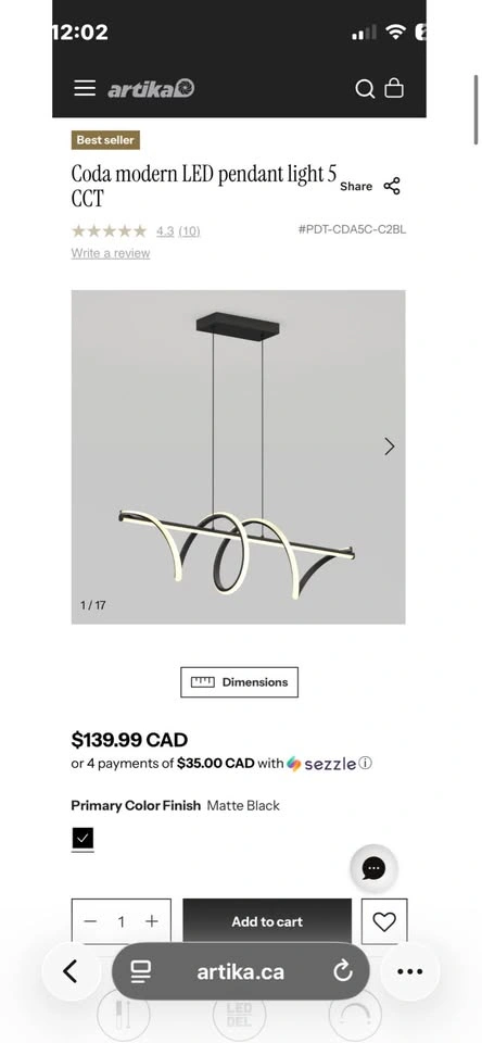 Artika Coda LED Light Fixture - photo 2